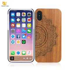 iPhone X/XS 3D激光雕刻实木手机壳