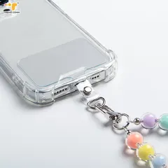 Dropshipping Products 2023 Heart Pearl Beaded Wrist Smart Mobile Cell Phone Strap With Beads