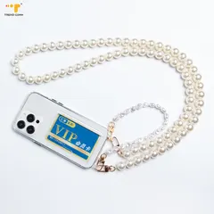 Fashion wholesale necklace DIY Jewelry Luxurious lanyard custom neck chain logo for women Case Phone