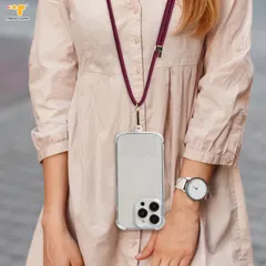 Over arm strap crossbody snap grip elastic cell phone holder strap Portable Chain Telephone Cord Mobile Lanyard Attachment