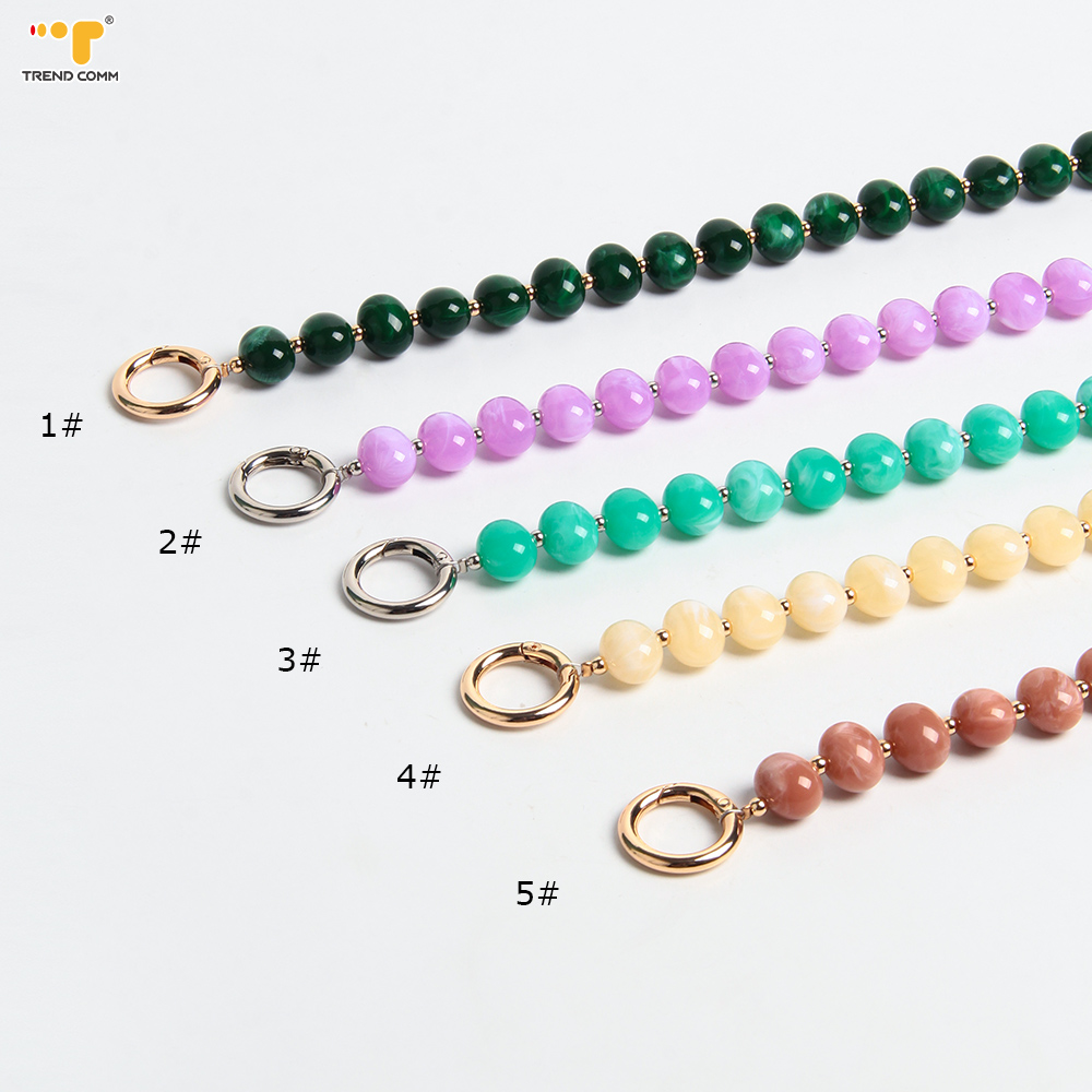 Custom long woven Mini charger key beaded charm lanyard wrist crossbody body phone case strap necklace chain