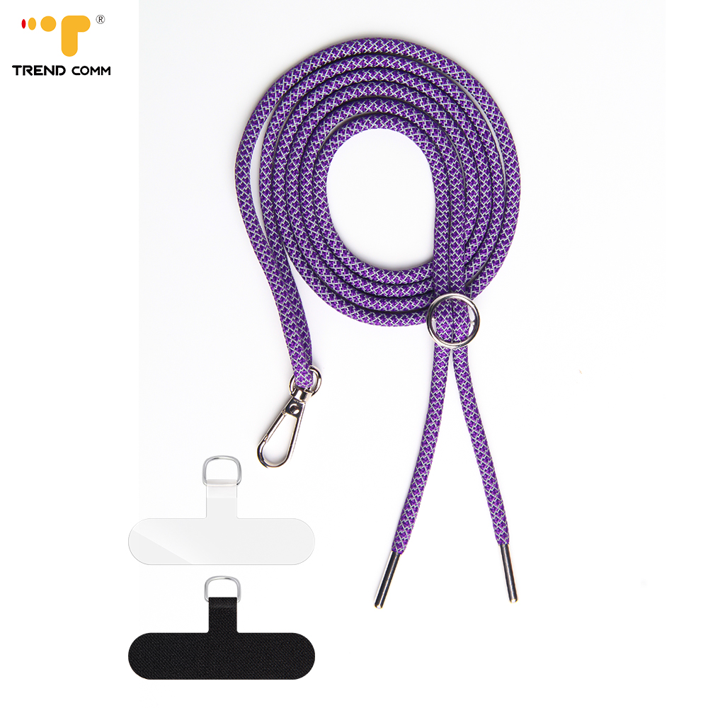 Safty Bling Custom Logo Slim Mobile Phone Strap Luxury Mini Jingle Bell Hanging Neck Lanyard Patch Connector Hook Phone Case