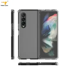 Clear PC Folding Phone Case Transparent Shockproof Cover Z Fold 3 Case For SAM Galaxy